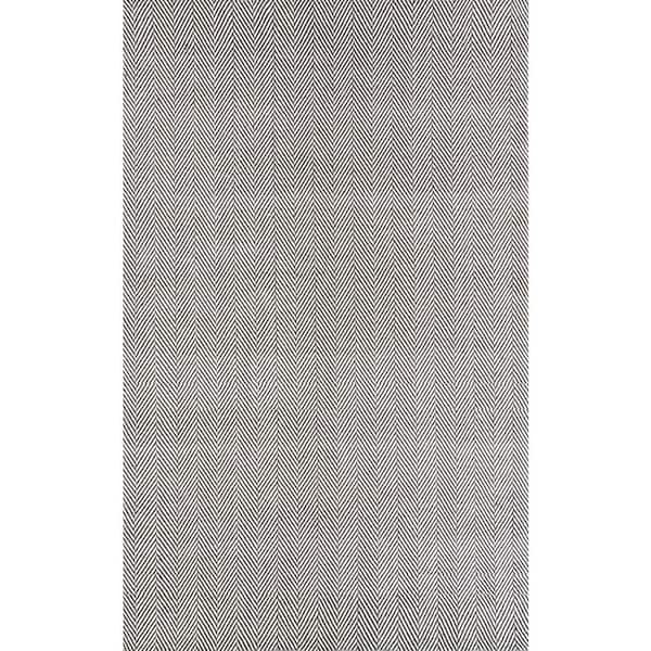 nuLOOM Kimberely Casual Striped Gray 10 ft. x 14 ft. Area Rug