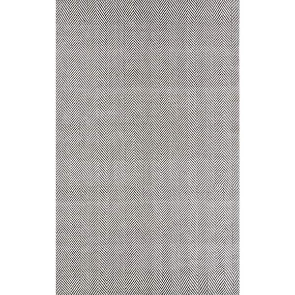 nuLOOM Kimberely Casual Striped Gray 4 ft. x 6 ft. Area Rug