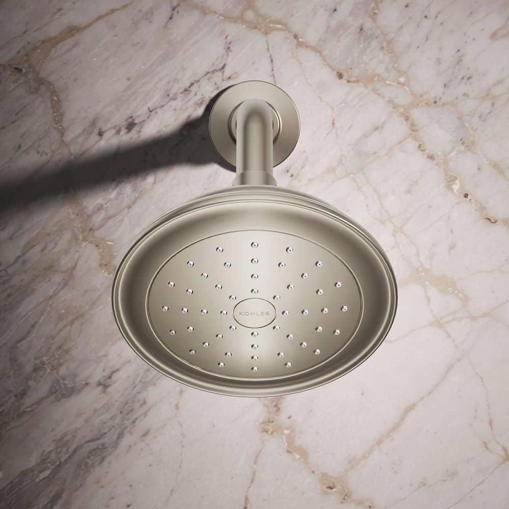 Artifacts Elegance Wall-Mounted Shower Head in Vibrant Brushed Nickel