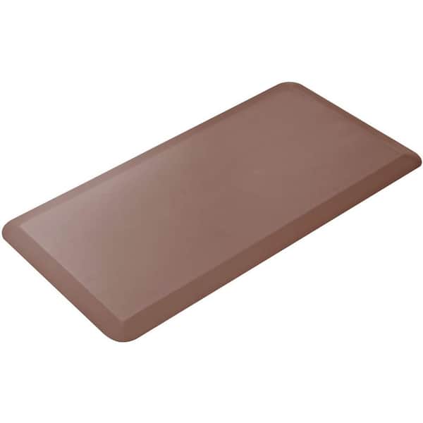Cook N Home Anti-Fatigue Brown 39 in. x 20 in. Faux Leather Comfort Kitchen  Mat 02673 - The Home Depot