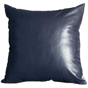 Plume 24 Square Feather Down Throw Pillow, Set of 2, Indigo Blue