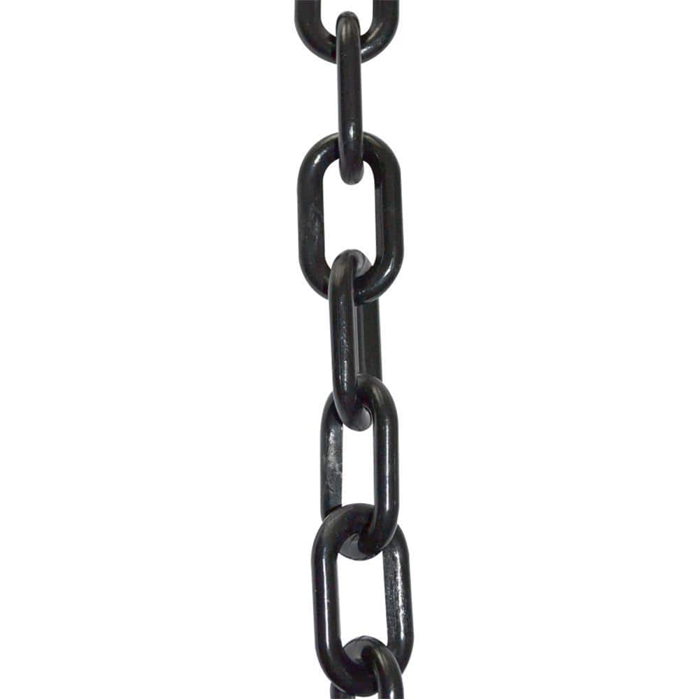 Mr. Chain 2 in. (#8, 51 mm) x 25 ft. Black Plastic Chain 50003-25