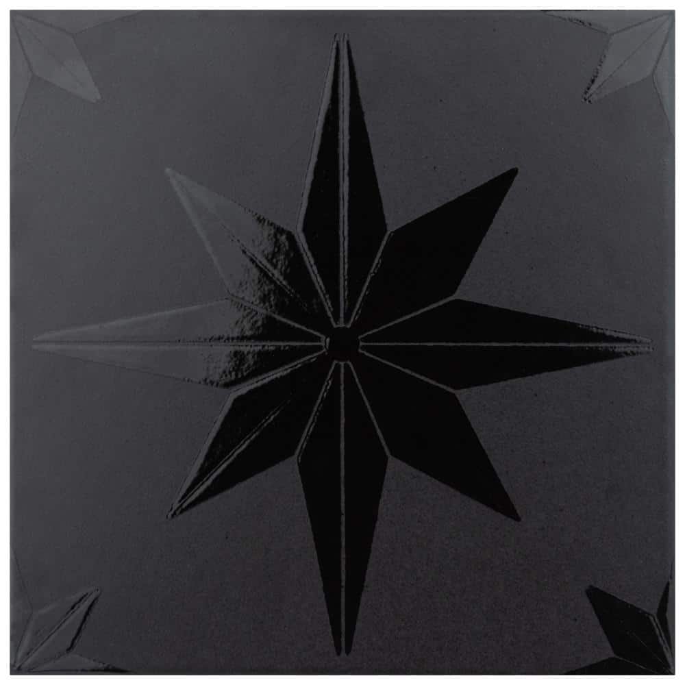 Stella Lustre Midnight 9 in. x 9 in. Porcelain Wall Take Home Tile Sample price history on PriceWatchPro