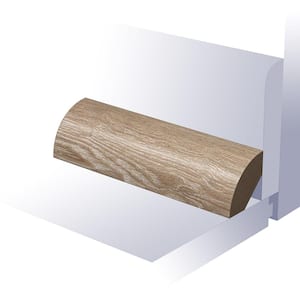 Gracious Bamburgh Quarter Round 0.75 in. T x 0.75 in. W x 94 in. L Smooth Wood Look Laminate Moulding/Trim