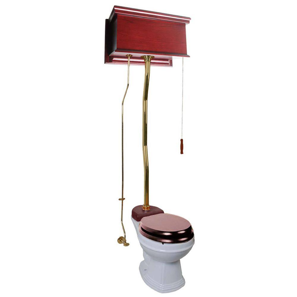 Renovator's Supply High Tank Toilet 24" Height Extender Flush Pipe in Brass PVD 
