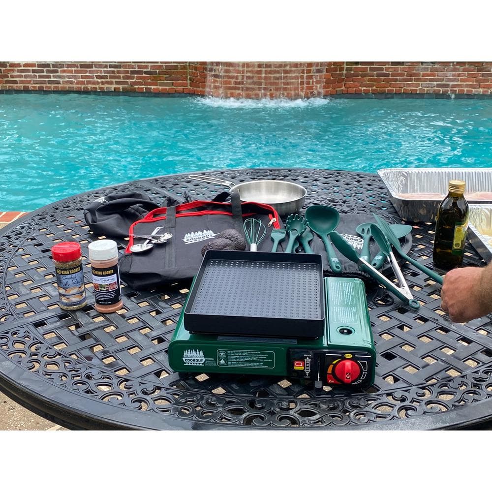 Mr. Outdoors Green Single Burner Portable Gas Stove