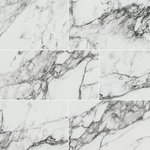 Donatello 16 in. x 32 in. Polished Porcelain Marble Look Floor and Wall Tile (3.55 sq. ft./Each)