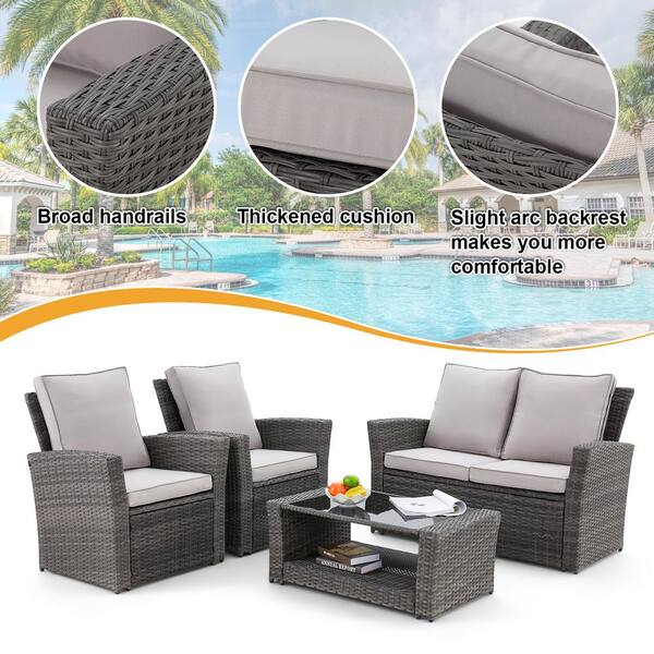 Wisteria lane 5 piece outdoor patio hot sale