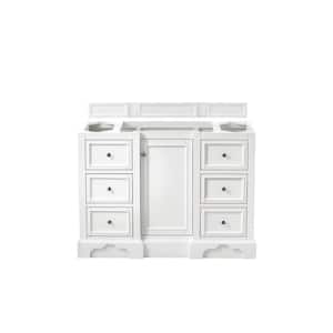 De Soto 48 in. x 35 in. H Single Bath Vanity Cabinet Only in Bright White