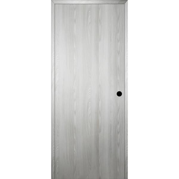 Belldinni Optima DIY-Friendly 18 in. x 80 in. Left-Hand Solid Composite Core Ribeira Ash Single Prehung Interior Door