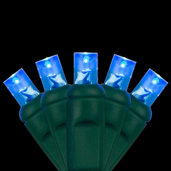 Wintergreen Lighting 24 ft. 70-Light Blue 5 mm LED Mini Light Set