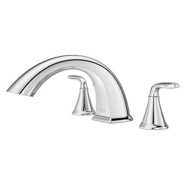 Winfield 2-Handle Tub Trim Kit in Polished Chrome (Valve Not Included)