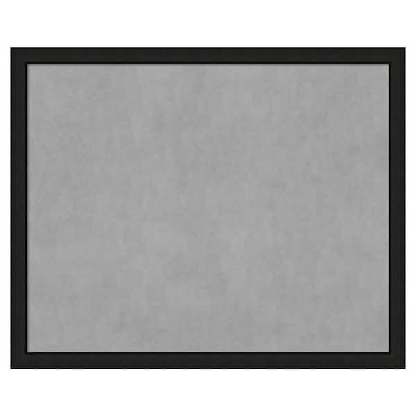 Amanti Art Midnight Black Narrow 43 in. x 35 in Framed Magnetic Board