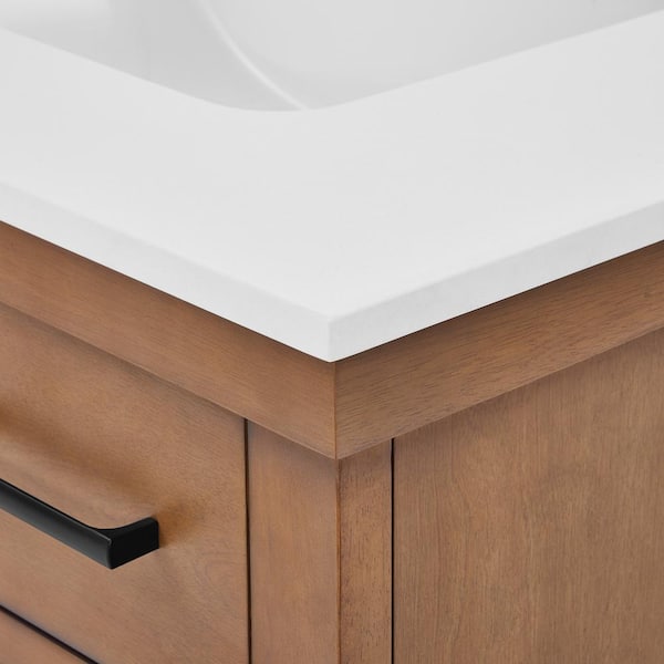 Runfine Loren 36 in. Single Sink Freestanding Gunny Bath Vanity
