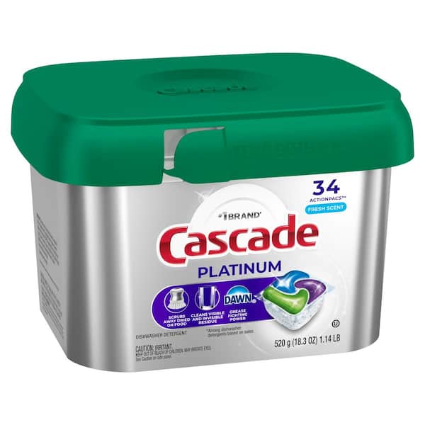 Cascade Platinum ActionPacs with Dawn Fresh Scent Dishwashing