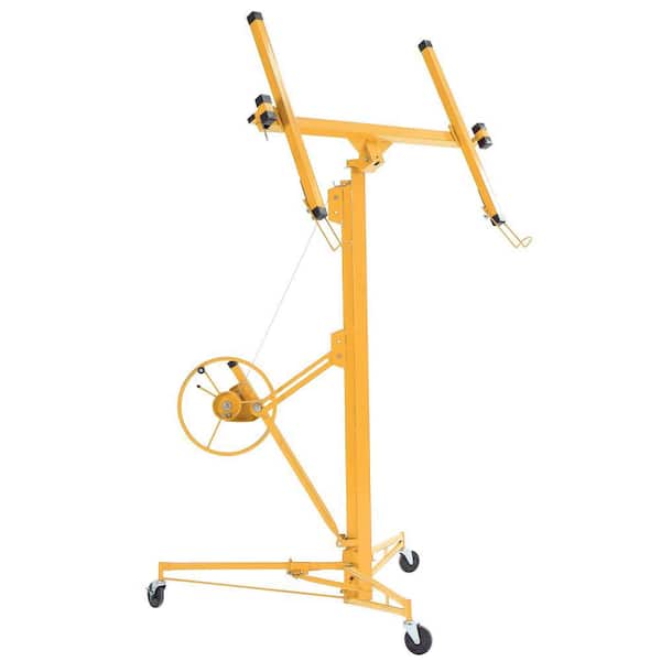 16 ft. Yellow Drywall Lift Panel Lift Drywall Panel Hoist Jack Lifter