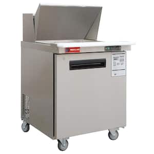 28 ft. W 7.4 cu. ft. Capacity Refrigerator Multifunctional Cooking Table 1-Door Stainless Steel