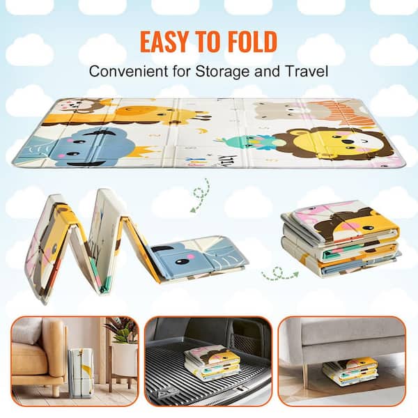 SKYSHALO Baby Play Mat 59 in. x 71in. Baby Crawling Mat Non-Slip 1