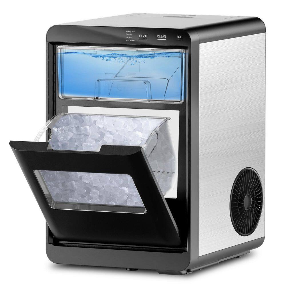 11.8 in. 30 lb. /24H Nugget Ice Countertop Portable Ice Maker in Black with 9 Cubes/6Mins, Auto-Clean, Basket and Scoop price history on PriceWatchPro