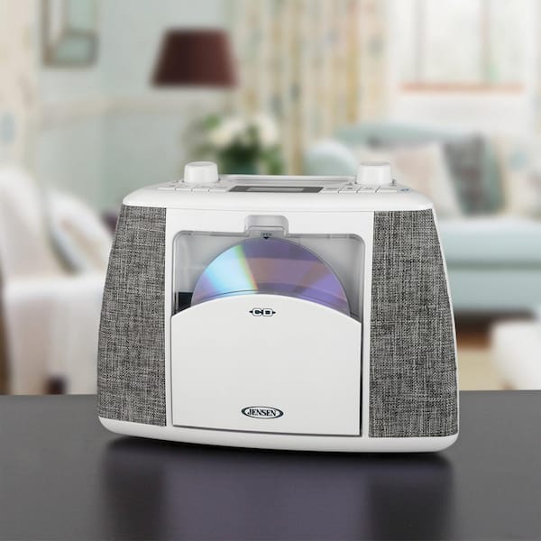 JENSEN Portable Bluetooth CD Music System CD-565 - The Home Depot