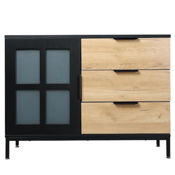 39 3 In Black Modern Storage Cabinet For Living Room Office Bedroom BL   Black Accent Cabinets Bl 240 64 600 