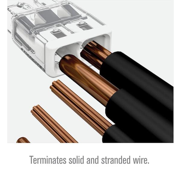 WAGO 2773 Series 2-Port Push-in Wire Connector for Junction Boxes