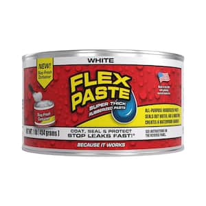 Flex Paste 1 lb. White All Purpose Strong Flexible Watertight Multipurpose Sealant (2-Pack)