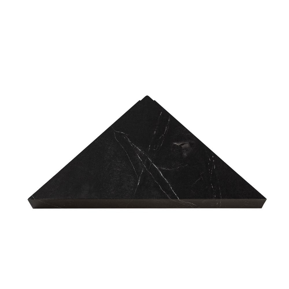 Black Ice PVC Waterproof Corner Shower Shelf