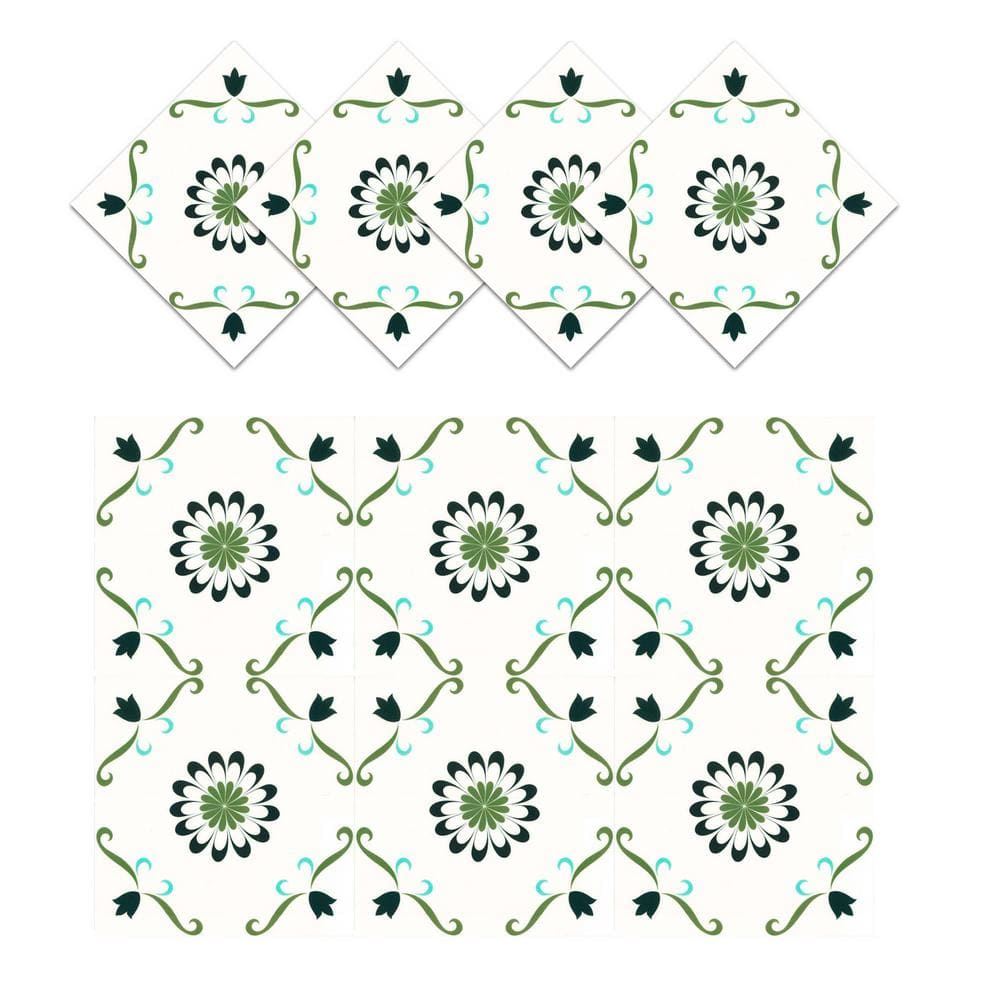 12 in. x 12 in. Vinyl Peel and Stick Backsplash, Wall Tile for Kitchen and Bathroom, Multi-Colored (10 sq. ft./10-Pack) price history on PriceWatchPro