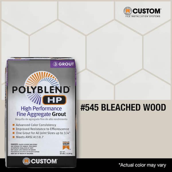 Custom Building Products Polyblend HP #545 Bleached Wood 25lb High