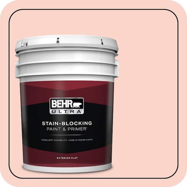 BEHR ULTRA 5 gal. #P180-1 Deco Shell Flat Exterior Paint & Primer
