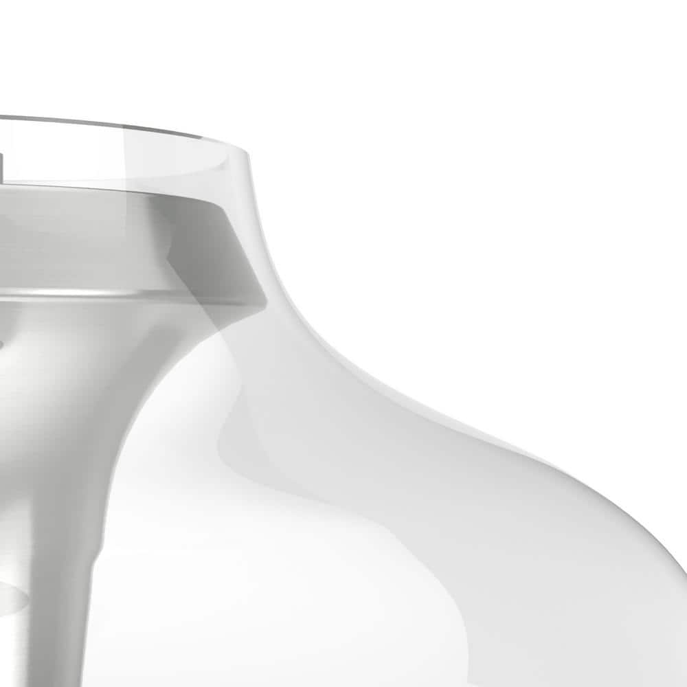 Vidria Minimalist 12" Brushed Nickel LED Pendant Light
