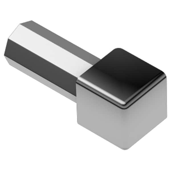 Schluter Quadec Stainless Steel 1/4 in. x 1 in. Metal Inside/Outside Corner