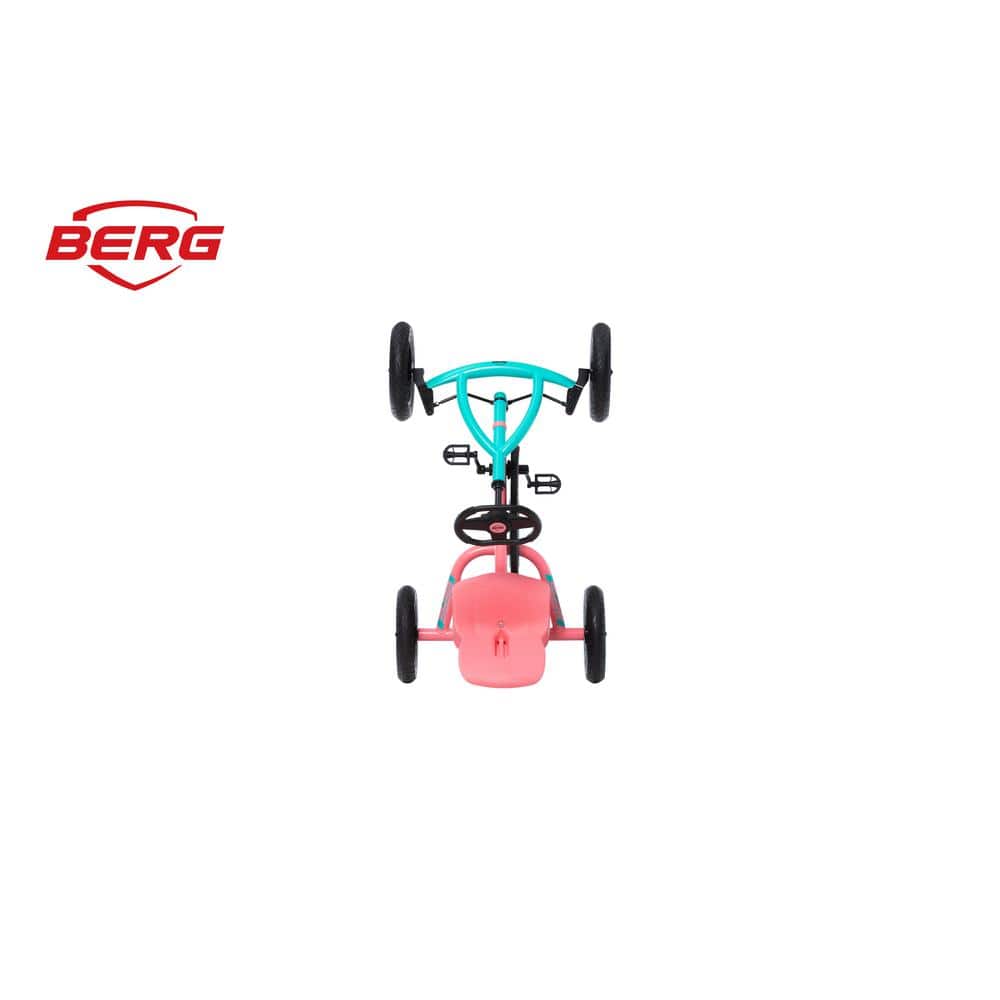 Buddy Lua Pink and Mint Pedal Go Kart with Adjustable Seat