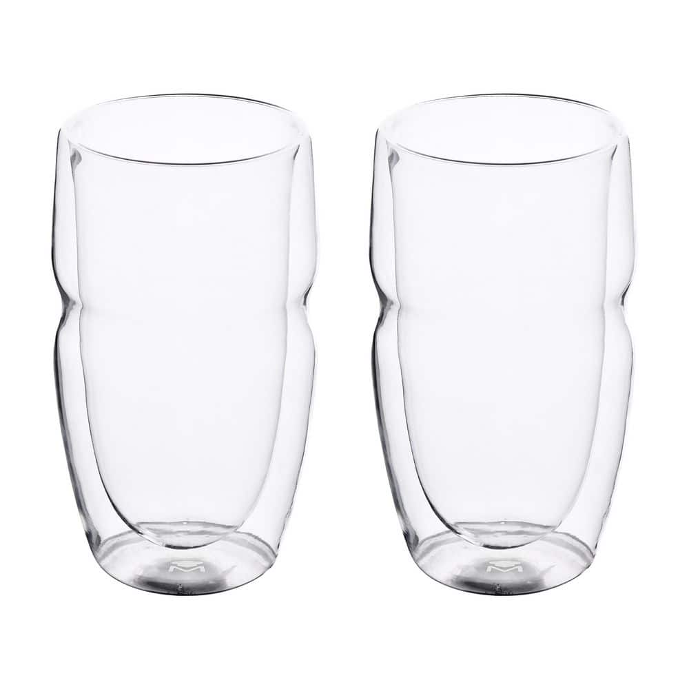 Eternal Night 8 - Piece 16oz. Glass Drinking Glass Glassware Set