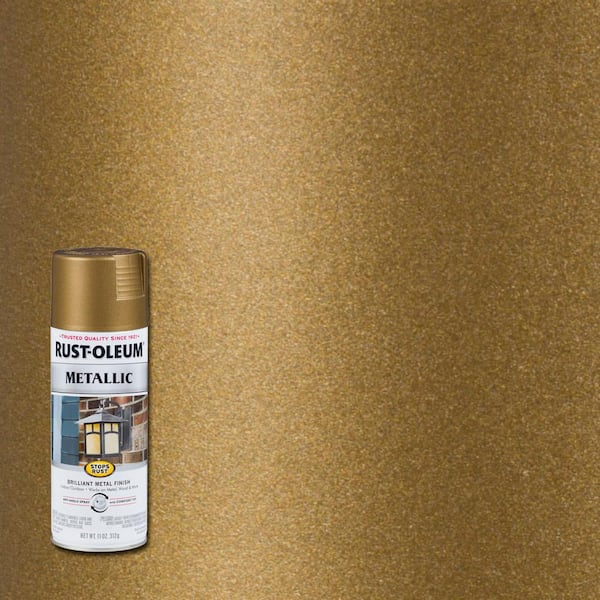 Rust-Oleum Stops Rust 11 oz. Bright Coat Metallic Gold Spray Paint (6-Pack)  7710830 - The Home Depot
