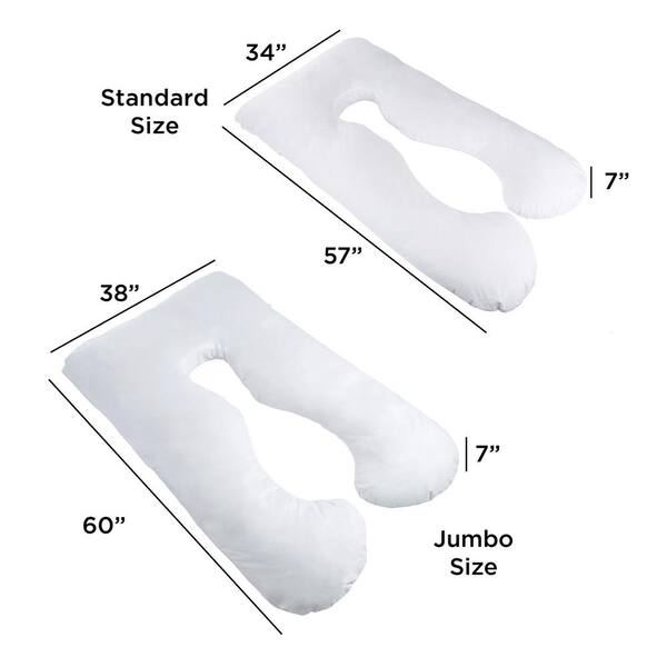 Jumbo pillow size chart best sale