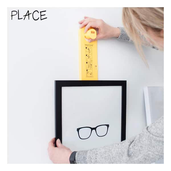 Picture Hanging Kit, ,Picture Hanging Tool,Accurate Position-locating Wall Hanging Measuring Hangers for Bars Hotel Coffee Shops Galleries,Red,Black