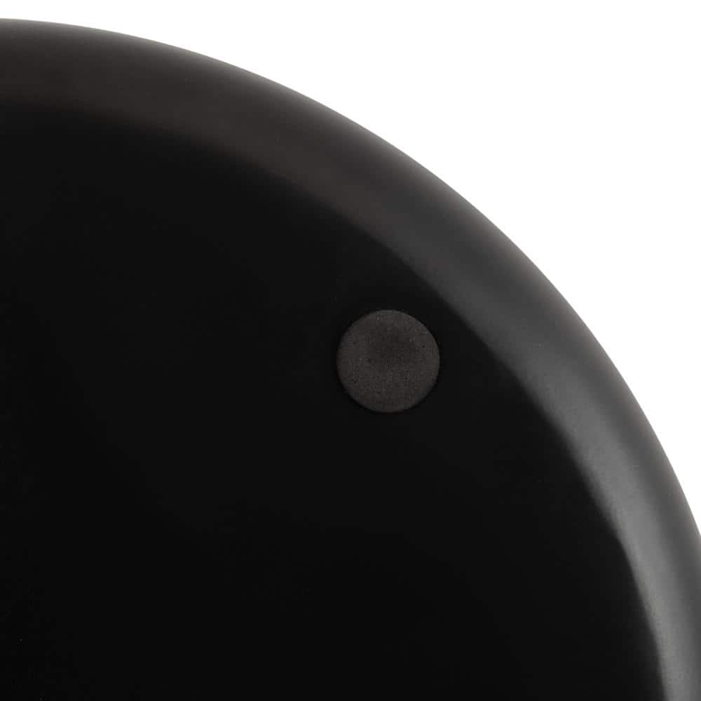 Stovring Black Round Metal 16" Decorative Tray