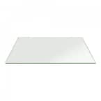 Fab Glass and Mirror 42 in. Clear Square Glass Table Top 1/2 in. Thick  Bevel Polish Tempered Radius Corners 42SQR12THBEAN - The Home Depot