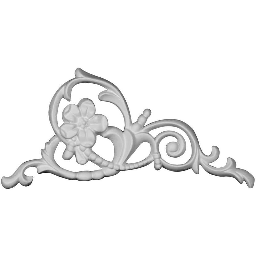 Ekena Millwork 1/2 in. x 57/8 in. x 4 in. Polyurethane Colton Flower