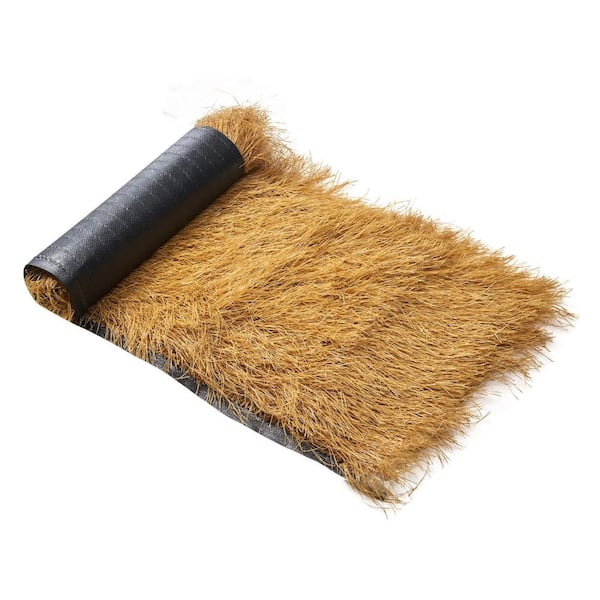 Artificial Thatch Roofing Roll, 1.3 ft. x 3.9 ft., Waterproof and Fire-Resistant Tiki Roof Panel