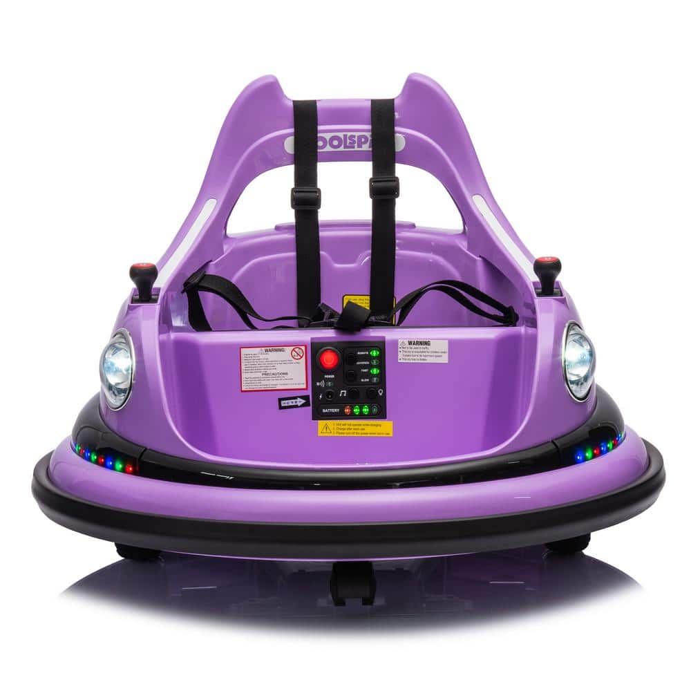 12V Ride on Bumper Car for Kids,Electric Car for Kids, W/Remote Control, Led Lights, Bluetooth and 360° Spin price history on PriceWatchPro