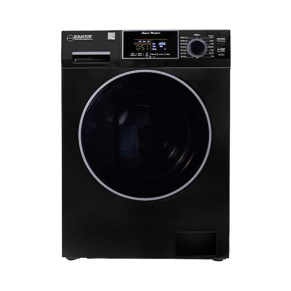 Equator 1.62 cu. ft. 23.5 in. 1400 RPM 16 Programs Touch Pet Compact 110-Volt Sani Digital Front Load Washer in Black