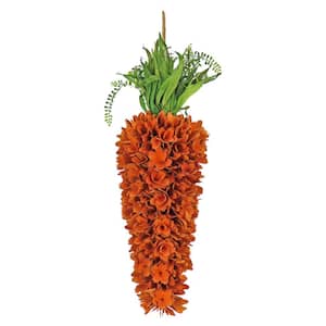 28 in. Floral Carrot Easter Decoration