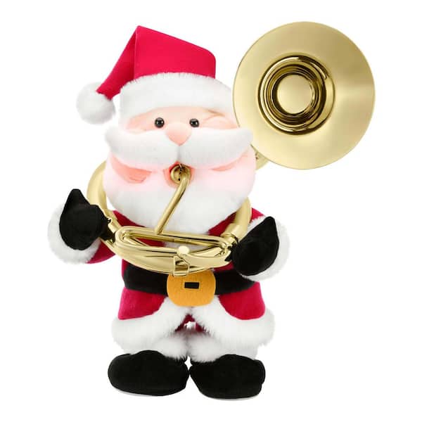 Animated LED Santa Playing Tuba