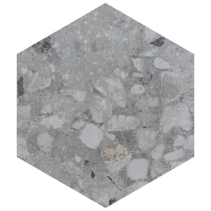 Merola Tile Industrial Hex Copper 8-1/2 in. x 9-7/8 in. Porcelain Floor ...