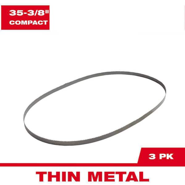 Milwaukee 35-3/8 in. 24 TPI Compact BiMetal Band Saw Blade (3-Pack) For M18 FUEL/CordedCompact Bandsaw