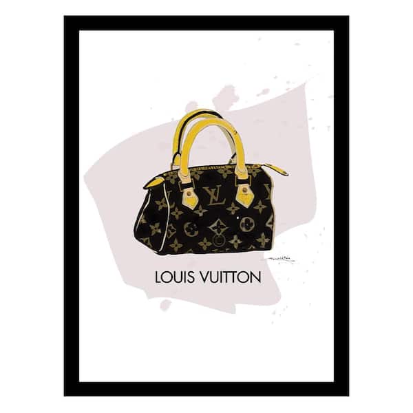 VENICE BEACH Collections High Fashion Designer Handbag by Fairchild Paris 1 Piece Framed Graphic Print Abstract Poster Art Print 18 in. x 14 in.