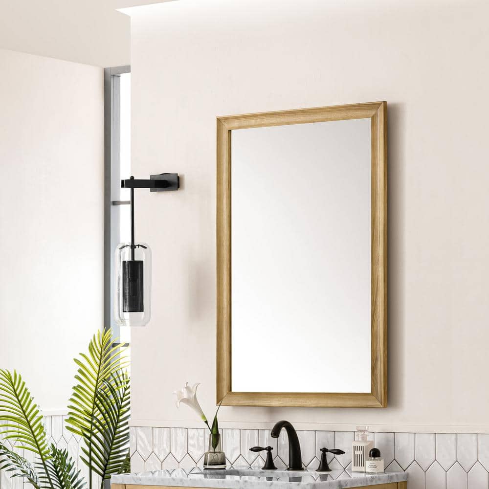 Glenbrooke 26" x 40" Natural Walnut Wood Vanity Mirror